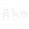Manhattan Comfort Fifth Avenue Faux Leather Dining Chair (Set of Two) in Saddle and Walnut DC008-SA - alternate 6